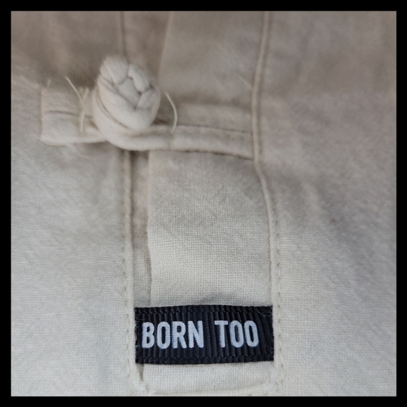 Young Mens Cotton 2 Piece Ivory Knot Garment - Picture 9 of 12